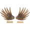 18" Gold Bird Wing Tabletop Sculpture Set